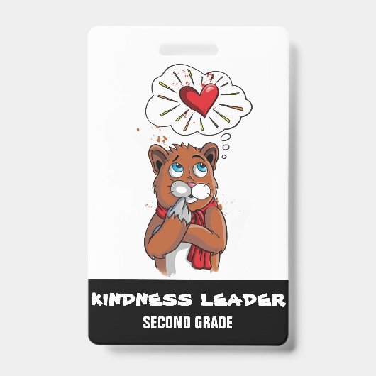 Kindness Leader Label Pass Badge Tweede klasse (Voorzijde)