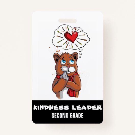 Kindness Leader Label Pass Badge Tweede klasse (Voorkant)