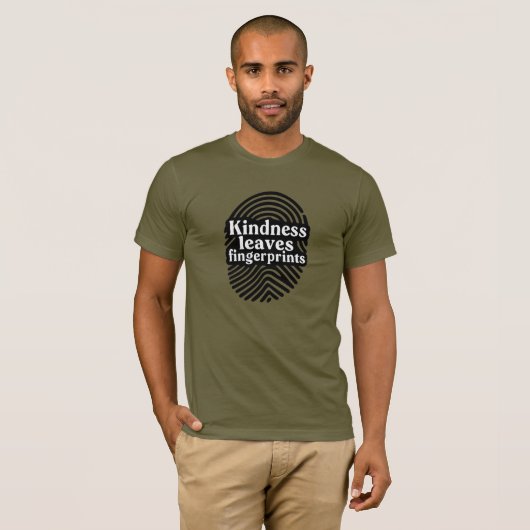 Kindness Leaves Fingerprints T-shirt (Voorkant volledig)