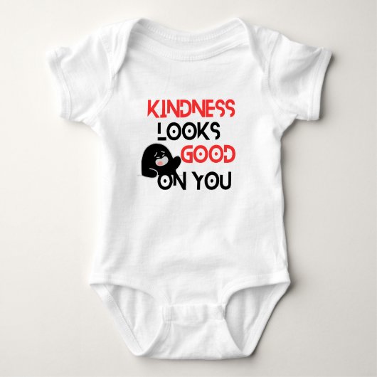 Kindness Looks Good On You Baby Bodysuit (Voorkant)