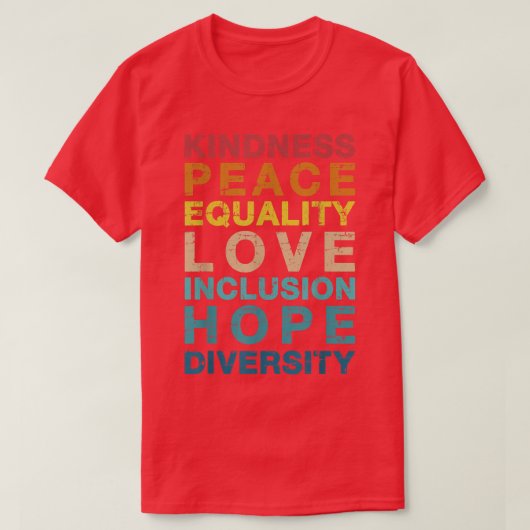 Kindness love diversity for LGBT pride awa T-shirt (Design voorkant)