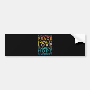 Kindness love diversity LGBT pride Bumpersticker