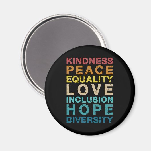 Kindness love diversity LGBT pride Magneet (Voorkant / Achterkant)