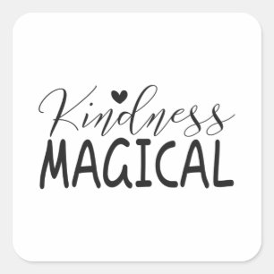 Kindness magisch vierkante sticker