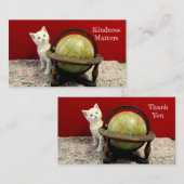 Kindness Materie Bedankt Visitekaartjes (Voorkant / Achterkant)