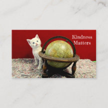 Kindness Materie Bedankt Visitekaartjes