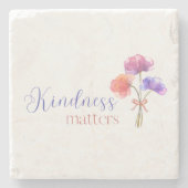 Kindness Matters Absorbent Stone Onderzetter (Voorkant)