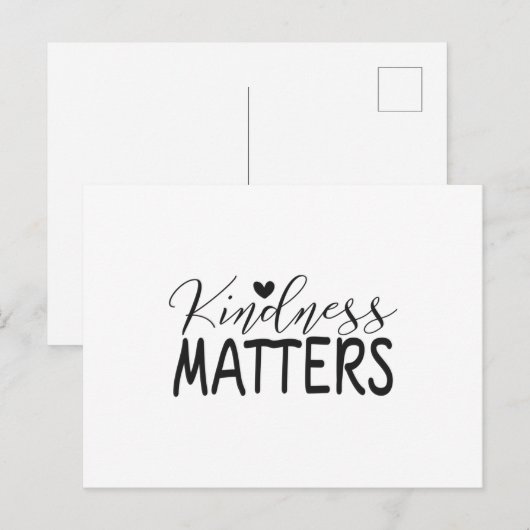 Kindness matters briefkaart (Voorkant / Achterkant)
