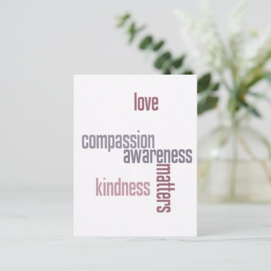 Kindness Matters Briefkaart (Staand voorkant)
