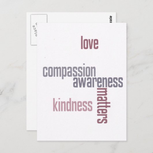 Kindness Matters Briefkaart (Voorkant / Achterkant)