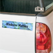 Kindness Matters bumper stickers Blue Floral (Op Truck)