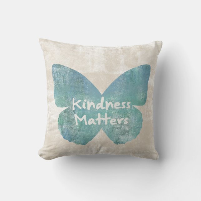 Kindness Matters Butterfly Kussen (Voorkant)