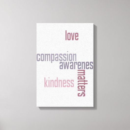 Kindness Matters Canvas Afdruk (Voorkant)