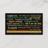 Kindness Matters Cards Contactkaartje (Achterkant)