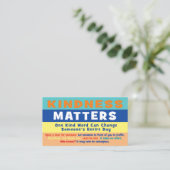 Kindness Matters Cards Contactkaartje (Staand voorkant)
