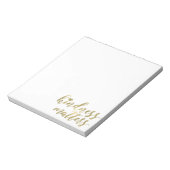 Kindness Matters Gold Heart inspirerend quote Notitieblok (Linkerzijde)