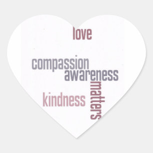 Kindness Matters Hart Sticker