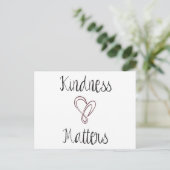 Kindness Matters Heart Briefkaart (Staand voorkant)
