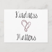 Kindness Matters Heart Briefkaart (Voorkant)