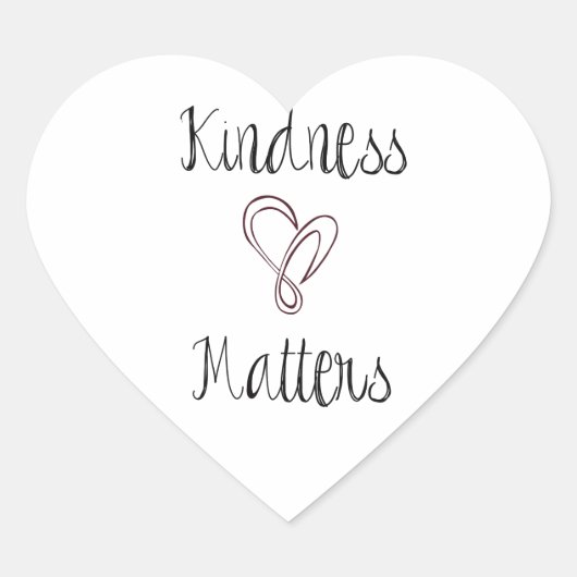 Kindness Matters Heart Hart Sticker