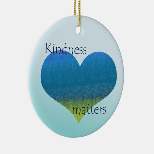 Kindness Matters Heart Keramisch Ornament (Rechts)