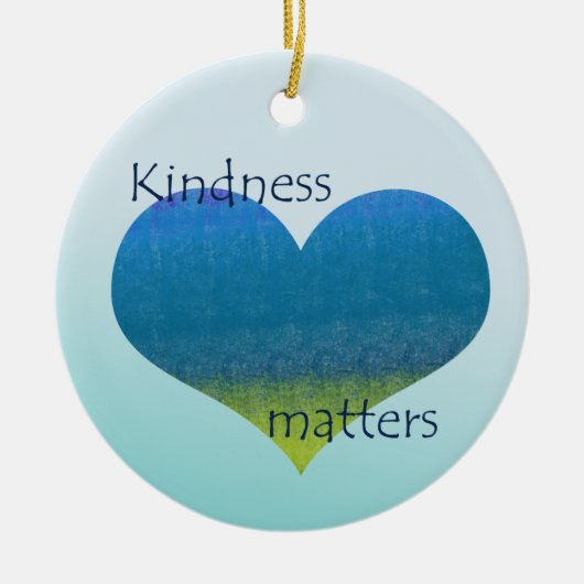 Kindness Matters Heart Keramisch Ornament (Voorkant)