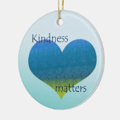 Kindness Matters Heart Keramisch Ornament (Links)