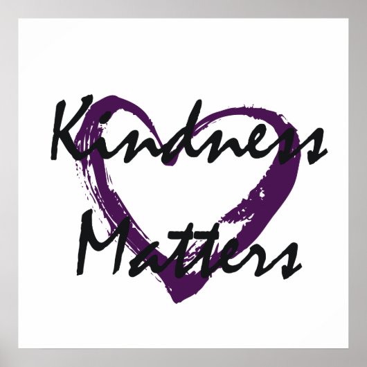 Kindness Matters Heart Poster (Voorkant)