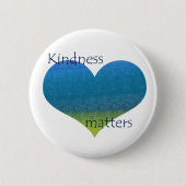 Kindness Matters Heart Ronde Button 5,7 Cm (Voorkant)