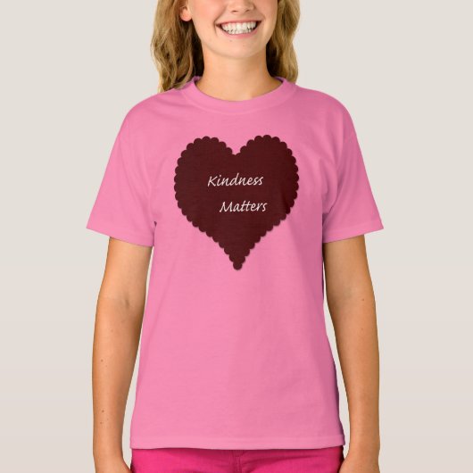 Kindness Matters Heart T-shirt (Voorkant)