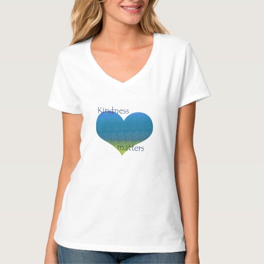 Kindness Matters Heart T-shirt (Voorkant)