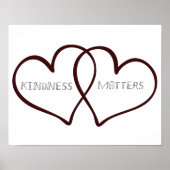 Kindness Matters Hearts Poster (Voorkant)