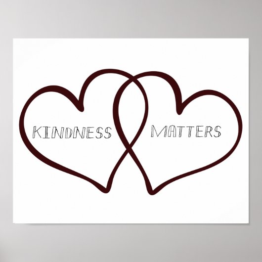 Kindness Matters Hearts Poster (Voorkant)