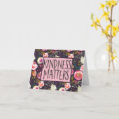 Kindness Matters, Inspirerend prijsopgave Kaart (Gele Bloem)