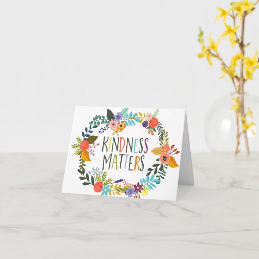 Kindness Matters Kaart (Gele Bloem)