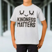 Kindness Matters Kinder T-shirt – Schattige gezich