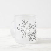 Kindness Matters Matglas Koffiemok (Voorkant links)