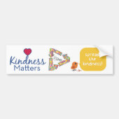 Kindness Matters - op de schoolbus Bumpersticker (Voorkant)