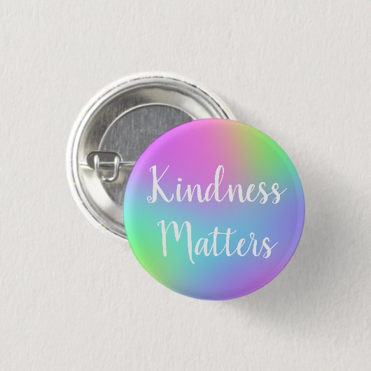 Kindness Matters Rainbow Button (Voorkant /achterkant)