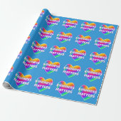 Kindness Matters Rainbow Heart Cadeaupapier (Uitgerold)