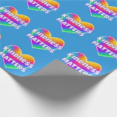 Kindness Matters Rainbow Heart Cadeaupapier (Hoek)