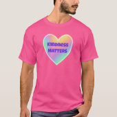 Kindness Matters Rainbow Heart T-shirt (Voorkant)