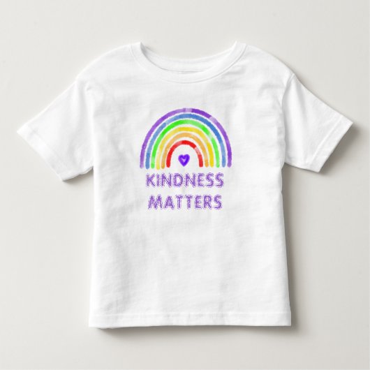 Kindness Matters | Regenboog Kinder Shirts (Voorkant)