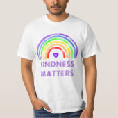 Kindness Matters | Regenboog T-shirt (Voorkant)