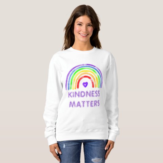 Kindness Matters | Regenboog Trui (Voorkant volledig)