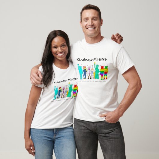 Kindness Matters Robots T-shirt (Unisex)
