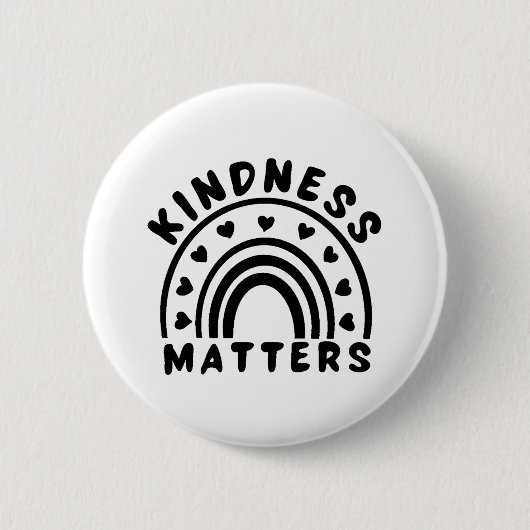 Kindness Matters Ronde Button 5,7 Cm (Voorkant)