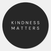 Kindness Matters Ronde Sticker (Voorkant)