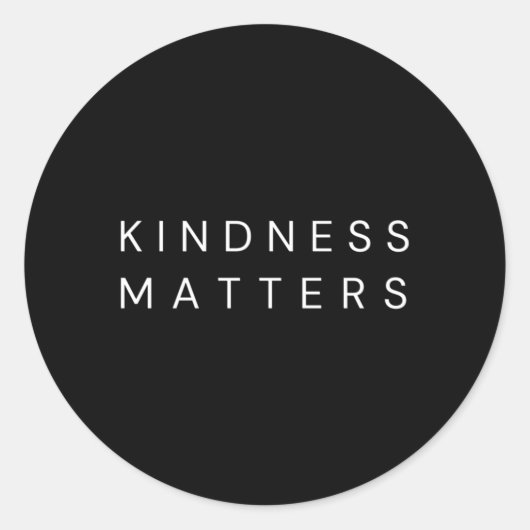 Kindness Matters Ronde Sticker (Voorkant)