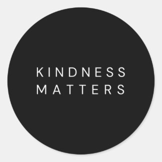 Kindness Matters Ronde Sticker